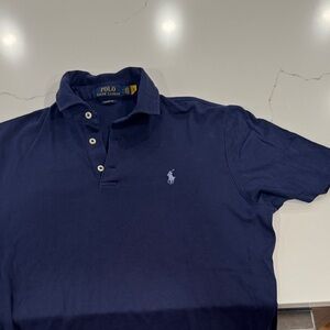 Polo by Ralph Lauren Men's Blue Polo Shirt Sz Small